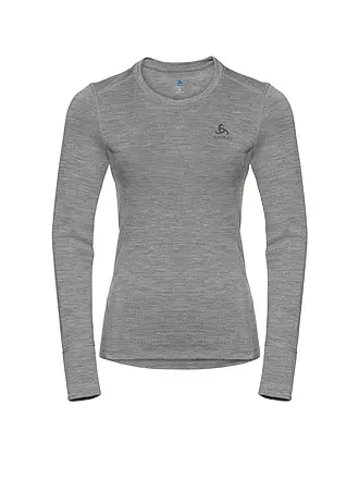 ODLO | Damen Unterziehshirt Natural 100% Merino Warm | grau