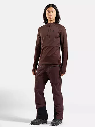 ODLO | Herren Unterzieh Zipshirt Descent Ceramiwarm | schwarz
