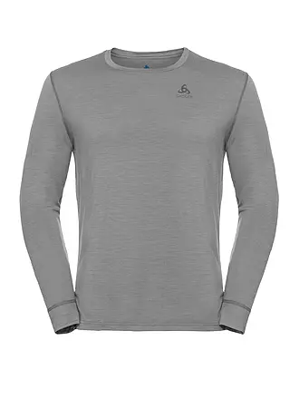 ODLO | Herren Unterziehshirt Natural 100% Merino Warm | grau