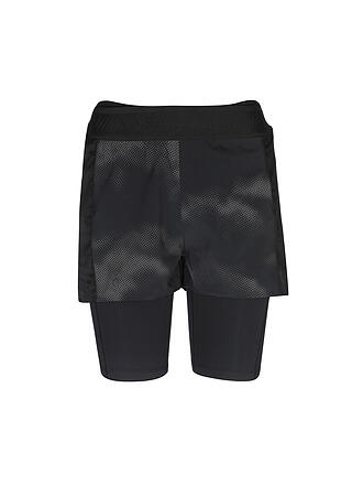 ON | Damen 2in1 Laufshort Active Shorts Lumos | schwarz