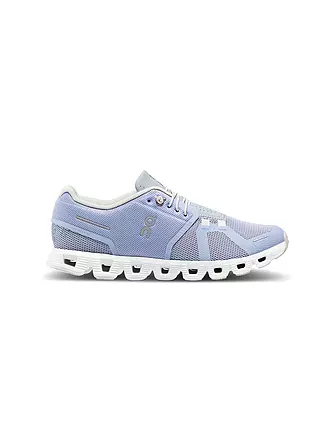 ON | Damen Laufschuhe Cloud 5 DENIM / WHITE | lila