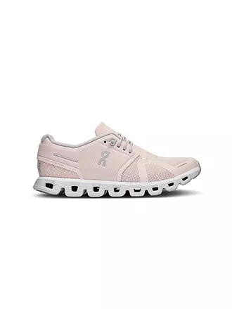 ON | Damen Laufschuhe Cloud 5 DENIM / WHITE | rosa