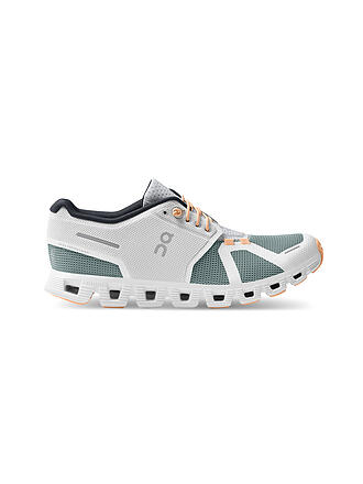 ON | Damen Laufschuhe Cloud 5 Push COBBLE FLINT | weiss