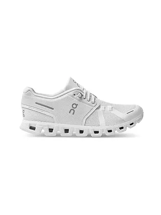 ON | Damen Laufschuhe Cloud 5 ROSE SHELL | weiss