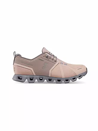 ON | Damen Laufschuhe Cloud 5 Waterproof GLACIER / WHITE | rosa