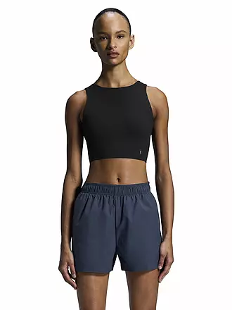 ON | Damen Laufshirt Core 2in1 Crop | schwarz
