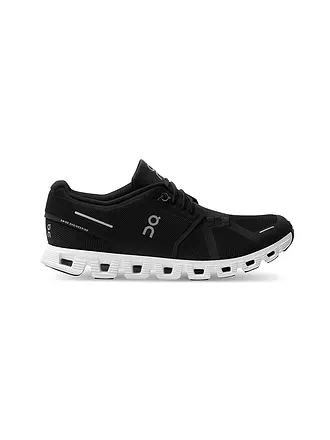 ON | Herren Laufschuhe Cloud 5 BLACK / WHITE | grau