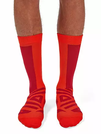 ON | Herren Laufsocken High Sock | rot