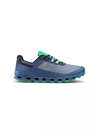 ON | Herren Traillaufschuhe Cloudvista Waterproof METAL DENIM | schwarz