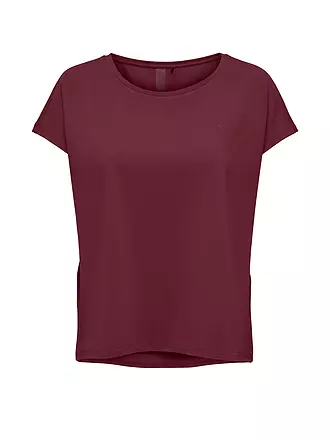 ONLY PLAY | Damen Fitnessshirt | dunkelrot