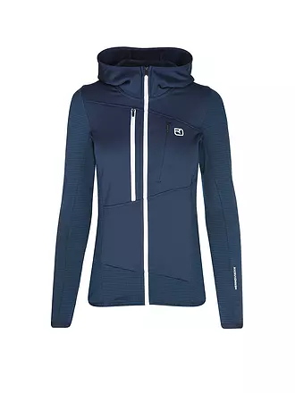 ORTOVOX | Damen Fleecejacke Fleece Grid Hoodie | petrol