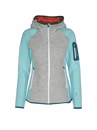 ORTOVOX | Damen Fleecejacke Fleece Plus Classic Knit Hoodie | türkis