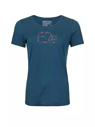 ORTOVOX | Damen Funktionsshirt 120 Cool Tec Leaf Logo | hellgrau