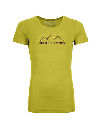 ORTOVOX | Damen Funktionsshirt 150 Cool Pixel Voice TS | gelb