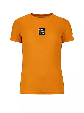 ORTOVOX | Damen Funktionsshirt 185 Merino Square | orange