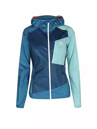 ORTOVOX | Damen Jacke Windbreaker Hoodie | blau