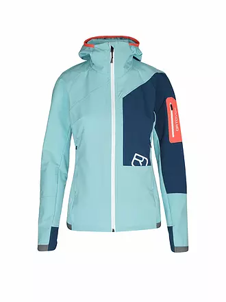 ORTOVOX | Damen Softshelljacke Berrino Hoodie | türkis