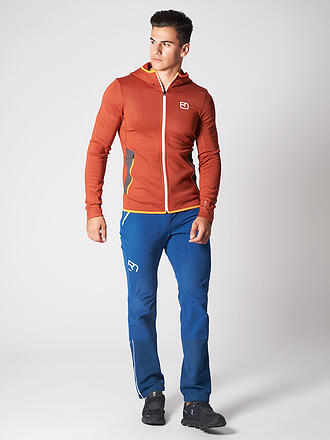 ORTOVOX | Herren Fleecejacke Hoodie | kupfer