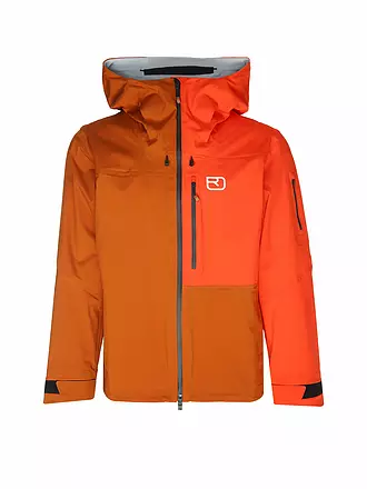 ORTOVOX | Herren Tourenjacke Ortler 3L Hoodie | braun