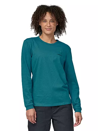 PATAGONIA | Damen Shirt P-6 Logo Responsibili-Tee® | petrol