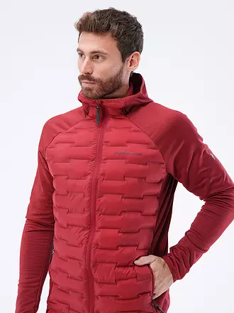 PEAK PERFORMANCE | Herren Hybridjacke Argon | dunkelrot