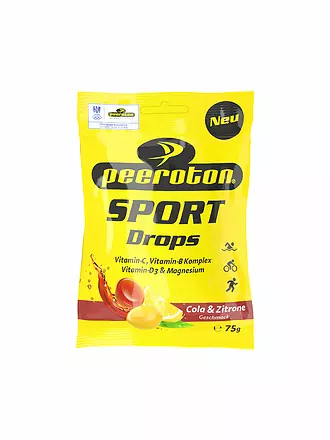 PEEROTON | Sport Drops Fruchtgummi Cola & Zitrone 75g | keine Farbe