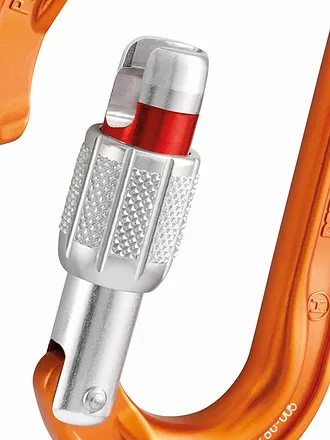 PETZL | Karabiner Attache Screw-Lock | orange