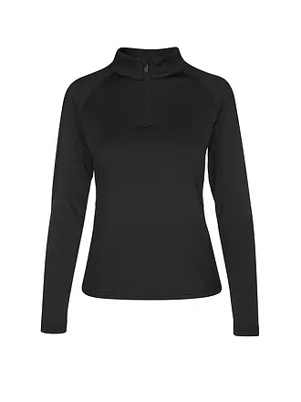 PHENIX | Damen Unterzieh Zipshirt Retro Future | schwarz