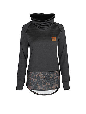 PICTURE | Damen Fleece Unterzieher Blossom Grid | petrol