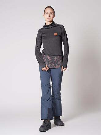PICTURE | Damen Fleece Unterzieher Blossom Grid | petrol