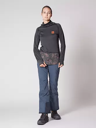 PICTURE | Damen Fleece Unterzieher Blossom Grid | petrol
