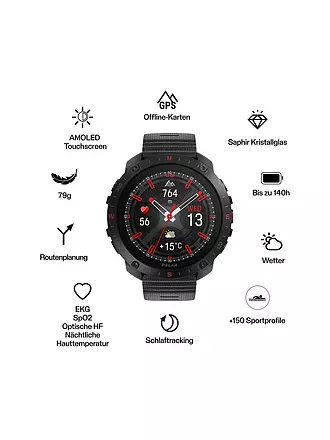 POLAR | Outdoor-Multisportuhr Grit X2 Pro | schwarz