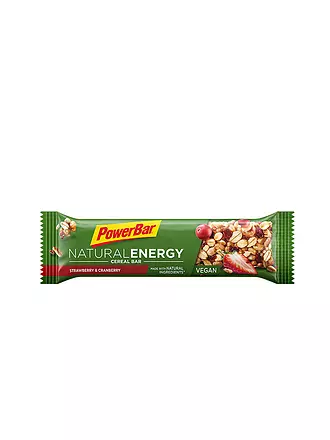 POWER BAR | Energieriegel Natural Energy Cereal Strawberry/Cranberry 40g | grün