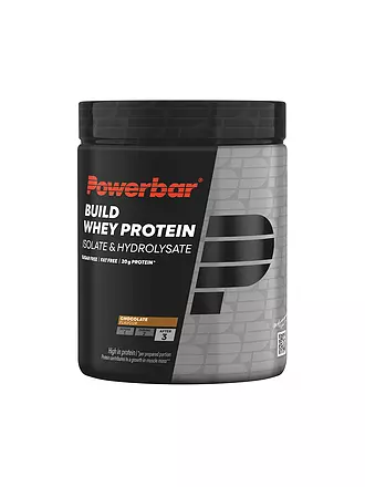 POWER BAR | Getränkepulver Build Whey Protein Isolate & Hydroisolate Pulver 550g Schokolade | schwarz