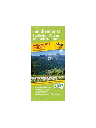 PUBLICPRESS | Wander- und Radkarte Tannheimer Tal, 1:35.000 | keine Farbe