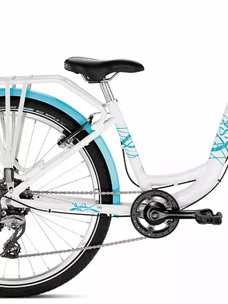 PUKY | Mädchen Fahrrad Skyride 24-8 Alu S-Ride light | weiß