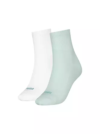 PUMA |  Damen Freizeitsocken Heart Logo Short Crew 2er Pkg. | hellgrün