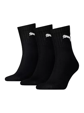 PUMA | 3er Pkg. Socken Regular Cut | schwarz