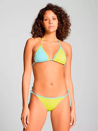 PUMA | Damen Bikinihose mit seitlicher Schnürung | gelb
