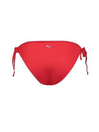 PUMA | Damen Bikinihose mit seitlicher Schnürung | schwarz