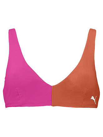 PUMA | Damen Bikinioberteil Swim Colourblock | pink