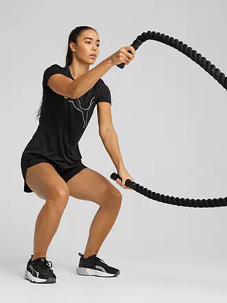 PUMA | Damen Fitnessshirt Essential Heather Logo | rot