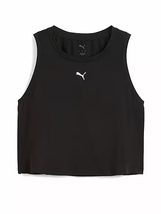 PUMA | Damen Fitnesstank Cloudspun Crop | schwarz