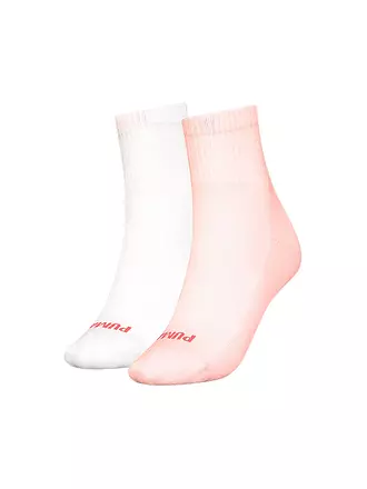 PUMA | Damen Freizeitsocken Heart Logo Short Crew 2er Pkg. | rosa