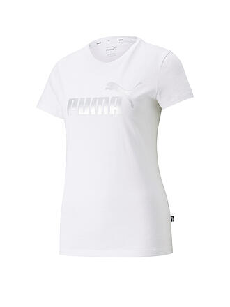 PUMA | Damen T-Shirt Essentials+ Metallic Logo | lila