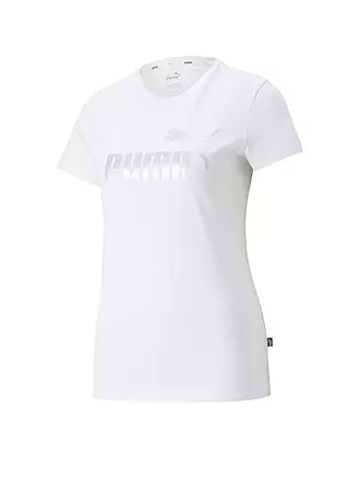 PUMA | Damen T-Shirt Essentials+ Metallic Logo | lila