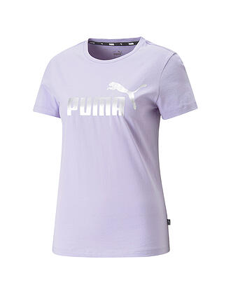 PUMA | Damen T-Shirt Essentials+ Metallic Logo | lila