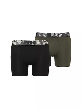 PUMA | Herren Boxer Short Print 2er Pkg. | olive