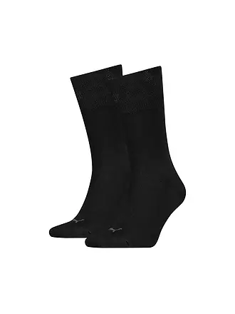 PUMA | Herren Socken Piqué 2er Pack | schwarz