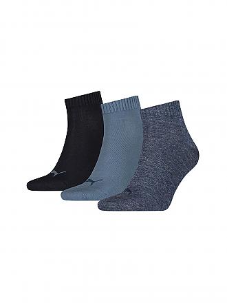 PUMA | Herren Socken Quarter 3er Pkg. | dunkelblau